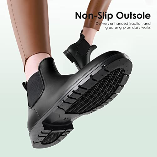 DREAM PAIRS Waterproof Ankle Chelsea Rain Boots