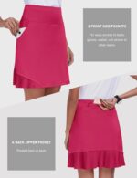 MoFiz Women's Pleated Tennis Skirt with Pockets