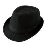 FALETO Fedora Trilby Cotton Panama Sun Jazz Cap