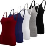 BQTQ 5-Piece Adjustable Strap Camisole for Women & Girls