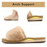 COFACE Women's Orthopedic Faux Fur Slippers
