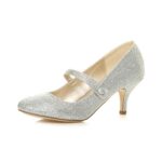AJVANI Women's Low Heel Mary Jane Court Shoes (EU Sizes)