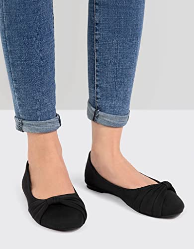 MaxMuxun Women's Ballet Flats with Bow Tie
