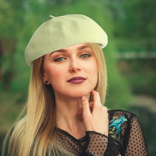 AWOCAN Women's Breathable Summer French Beret Hat