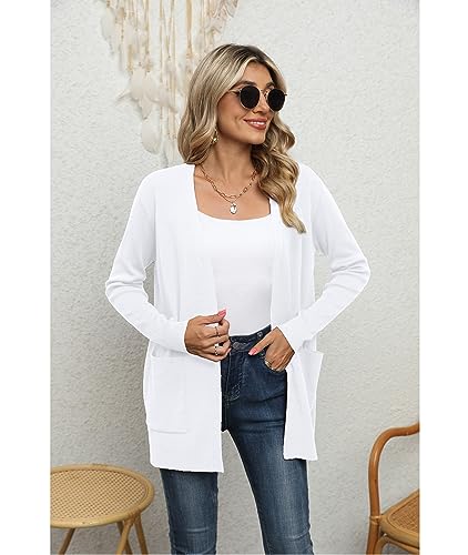 Yommay Women's Loose Casual Lightweight V-neck Cardigan