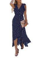 GRECERELLE Womens Summer Boho Floral Midi Dress