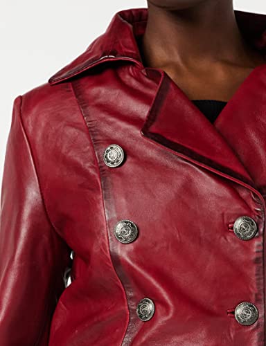 Xposed Ladies Leather Gothic Jacket Victorian Style