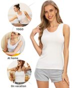 Vislivin Womens Supersoft Stretch Tank Tops 3-4 Pack