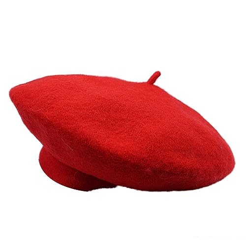 Women's Vintage Wool Beret Beanie Hat