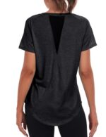 Jlowesun Women's Gym Quick Dry Short Sleeve Top
