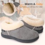 EverFoams Women's Micro Suede Plush Memory Foam Slippers