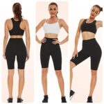 SIHOHAN Women's High Waisted Stretchy Cycling Shorts