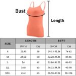 BQTQ 6 Pcs Basic Camisole Adjustable Strap Vest Top