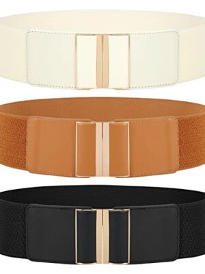 WERFORU Women's Elastic Vintage Stretchy Belt for Dresses