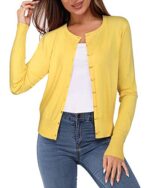 Newshows Women's Button Down Long Sleeve Cardigan