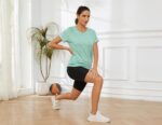 Gyabnw Women's Sports T-Shirt Back Mesh Loose Fit