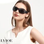 LVIOE Womens Polarized Sunglasses with Wraparound Frame