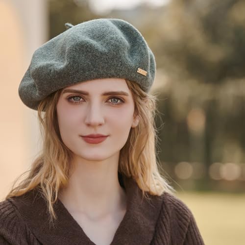Gajaous Classic Wool Berets for Women and Girls