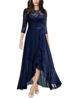 MIUSOL Women's Elegant Floral Lace Maxi Dress