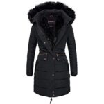 Spindle Women's Quilted Hooded Winter Parka - Fleece Lined