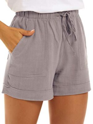 SMENG Women's Drawstring Shorts with Pockets
