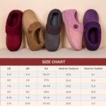 EverFoams Women's Suede Memory Foam Slippers