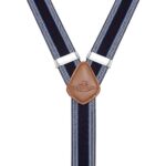 Dresime Men's Y-Back Adjustable Suspenders with 6 Clips