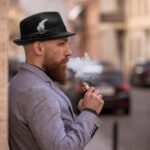 Geebuzz Classic Short Brim Fedora Hat with Feathers