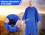 TOMSHOO 3-in-1 Waterproof Rain Poncho, Tent, Tarpaulin