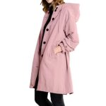 AMhomely Women's Waterproof Hooded Raincoat, S-5XL