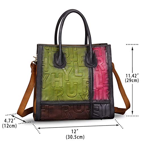 IVTG Leather Top Handle Bags for Women - Vintage Crossbody