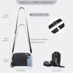 Roulens Vegan Leather Crossbody Bag with 3 Zips