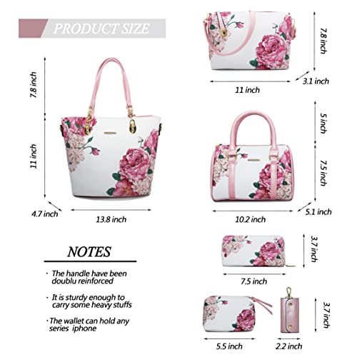 2E-youth Women's Tote Handbag Satchel Shoulder Bag, L