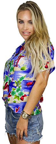 King Kameha Men's Short-Sleeve Beach Shirt