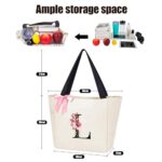 Vavabox Personalized Bridesmaid Tote Bag, Waterproof, Beige, L