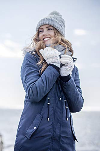 HEAT HOLDERS - Ladies Striped Thermal Fleece Gloves