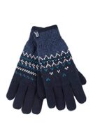 HEAT HOLDERS - Ladies Striped Thermal Fleece Gloves