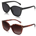 FANTESI 2 Pairs Cat Eye Polarized UV400 Sunglasses