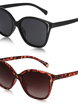 FANTESI 2 Pairs Cat Eye Polarized UV400 Sunglasses