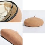 Gajaous Vintage 100% Wool Adjustable Beret for Women