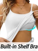 CharmLeaks Women's Cotton Sleeveless Yoga Tank Top