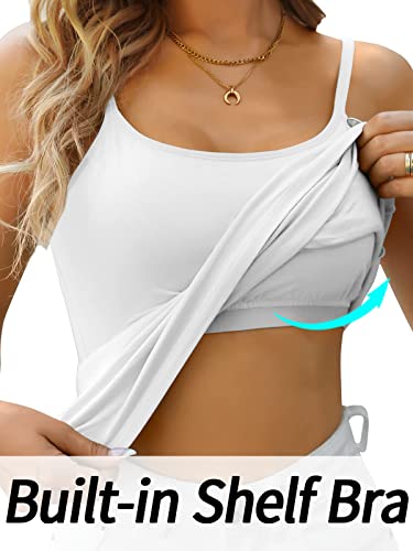 CharmLeaks Women's Cotton Sleeveless Yoga Tank Top