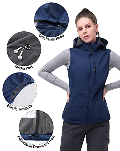 33,000ft Women's Lightweight Softshell Hooded Vest