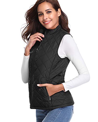 Fuinloth Women's Quilted Lightweight Padded Vest