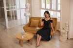 GRACE KARIN Women Cold Shoulder V-Neck High-Low Dress
