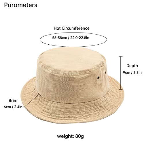 YAMEIZE Summer Trendy UV400 Bucket Hat for All Ages