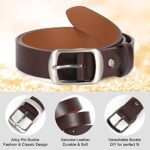 JASGOOD 2 Packs Women Leather Belts for Jeans Fashion