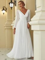 Ever-Pretty Elegant A-Line V-Neck Bridesmaid Dress 00461