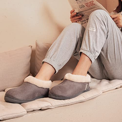 EverFoams Women's Micro Suede Plush Memory Foam Slippers