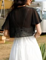 Aottori Women Bolero Shrug Chiffon Cropped Cardigan